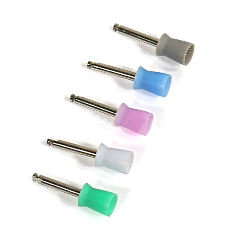100Pcs/box Dental Oral Prophy Cup Rubber Polish Polishing Tooth Mixed-Color