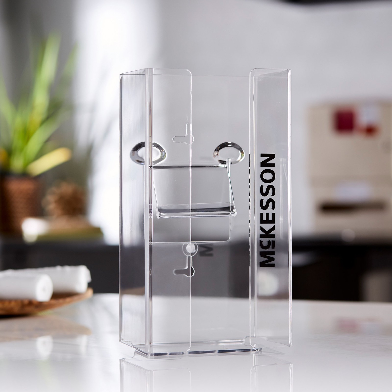 McKesson Glove Box Holder Clear Plastic 1-Box Capacity 16-6534 1 Each