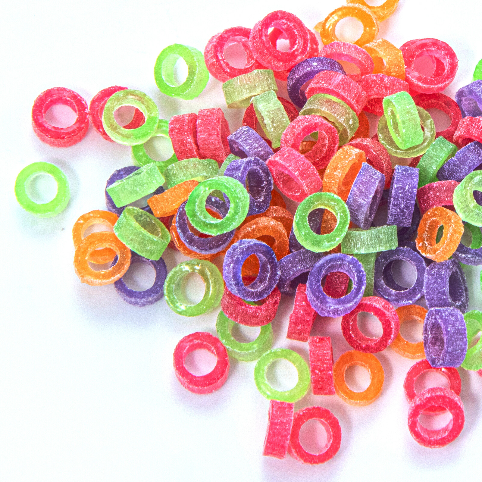 Close Teeth Gaps Orthodontic Neon Intraoral Elastic Bands Non-Latex Made In USA