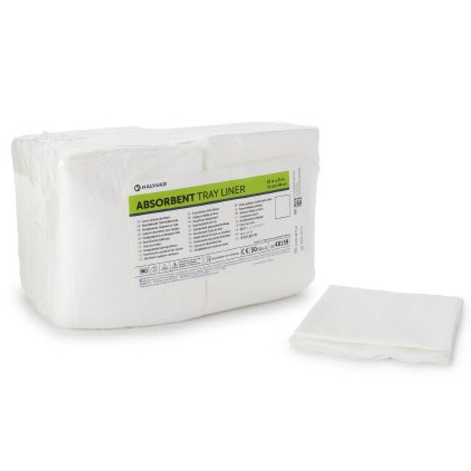*1-Pack* Halyard Absorbent Disposable Tray Liner 20″ x 25″ White 48139