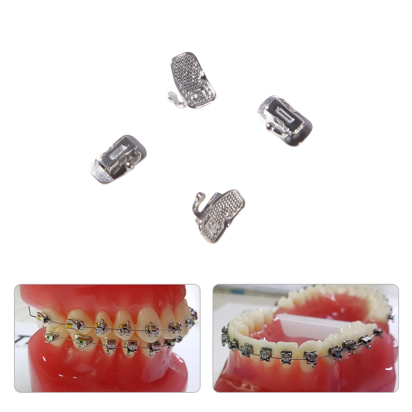 20 PCS Brackets de Ortodoncia Dental Autoligado Pasivo Roth 022 Ganchos 345 USA