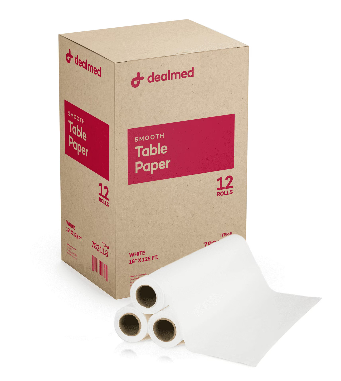Dealmed Smooth Exam Table Paper 18″ x 225′ Paper Table Cover for Doctor’s Office