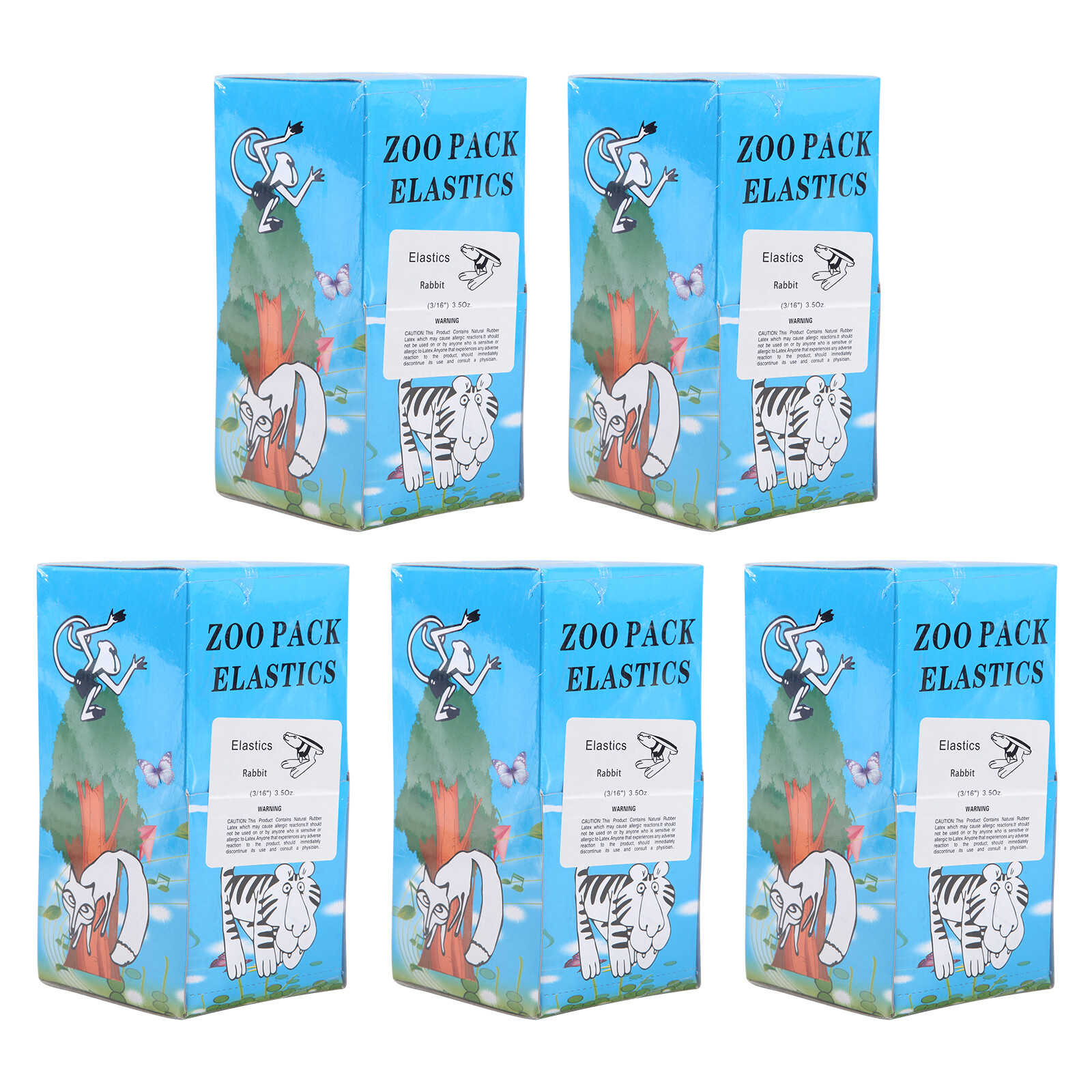 Dental Orthodontic Elastics Bands Rabbit Force 3.5 OZ,3/16″ 500pcs with 5 bags