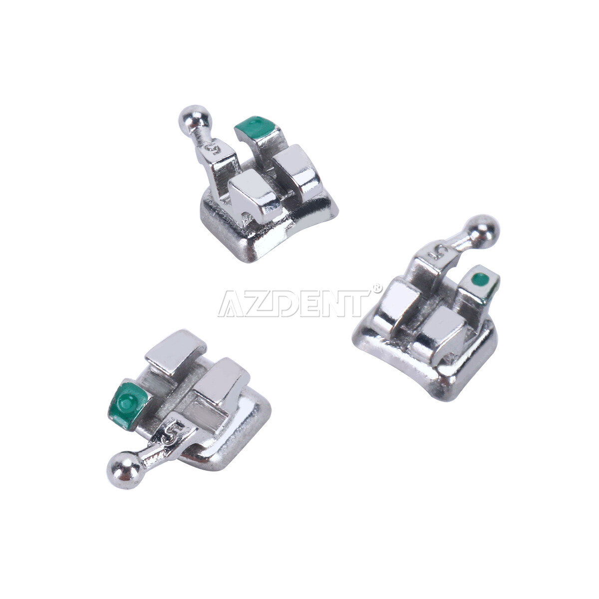 50 Sets Dental Ortho MIM Monoblock Brackets Mini MBT/Roth.022 Hooks 345 AZDENT