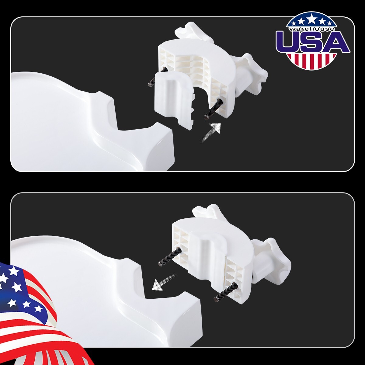 Dental Chair Accessory Post Mounted Table Shelf Tray Scaler Instrument Tray