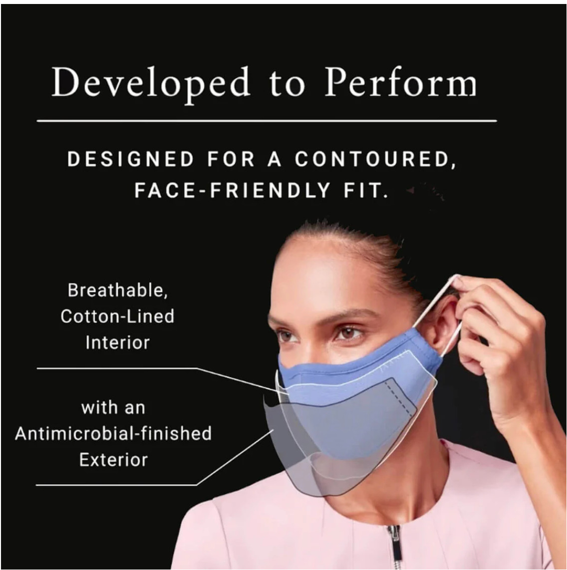 NEW Jaanuu 5-Pack Antibacterial Reusable Face masks, Adults – Charcoal Gray