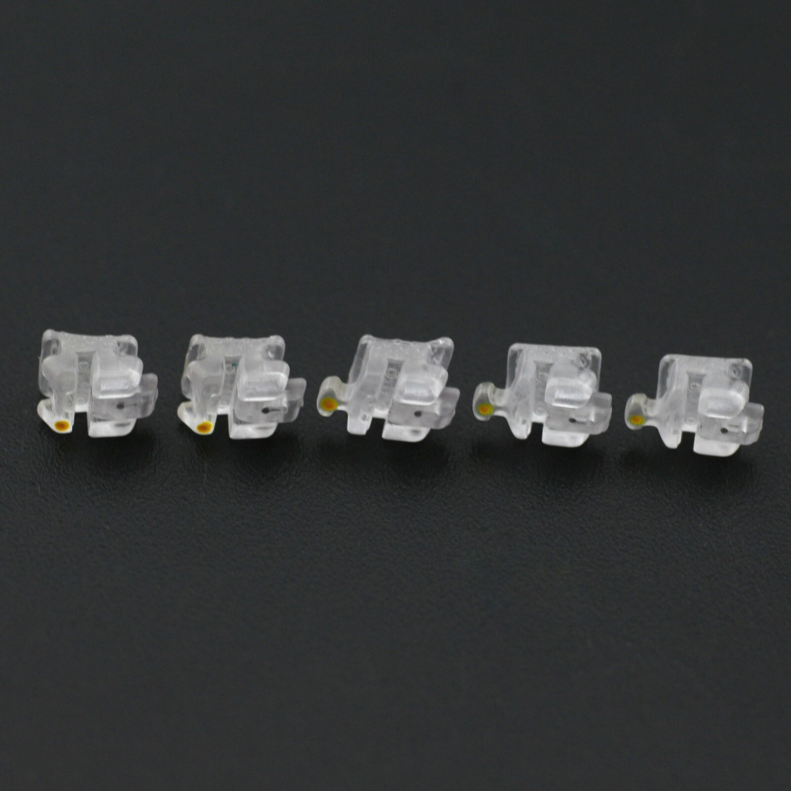 Orthodontic Self-Ligating Brackets Ceramic Braces Clear Roth MBT 022 Damon C 5-5