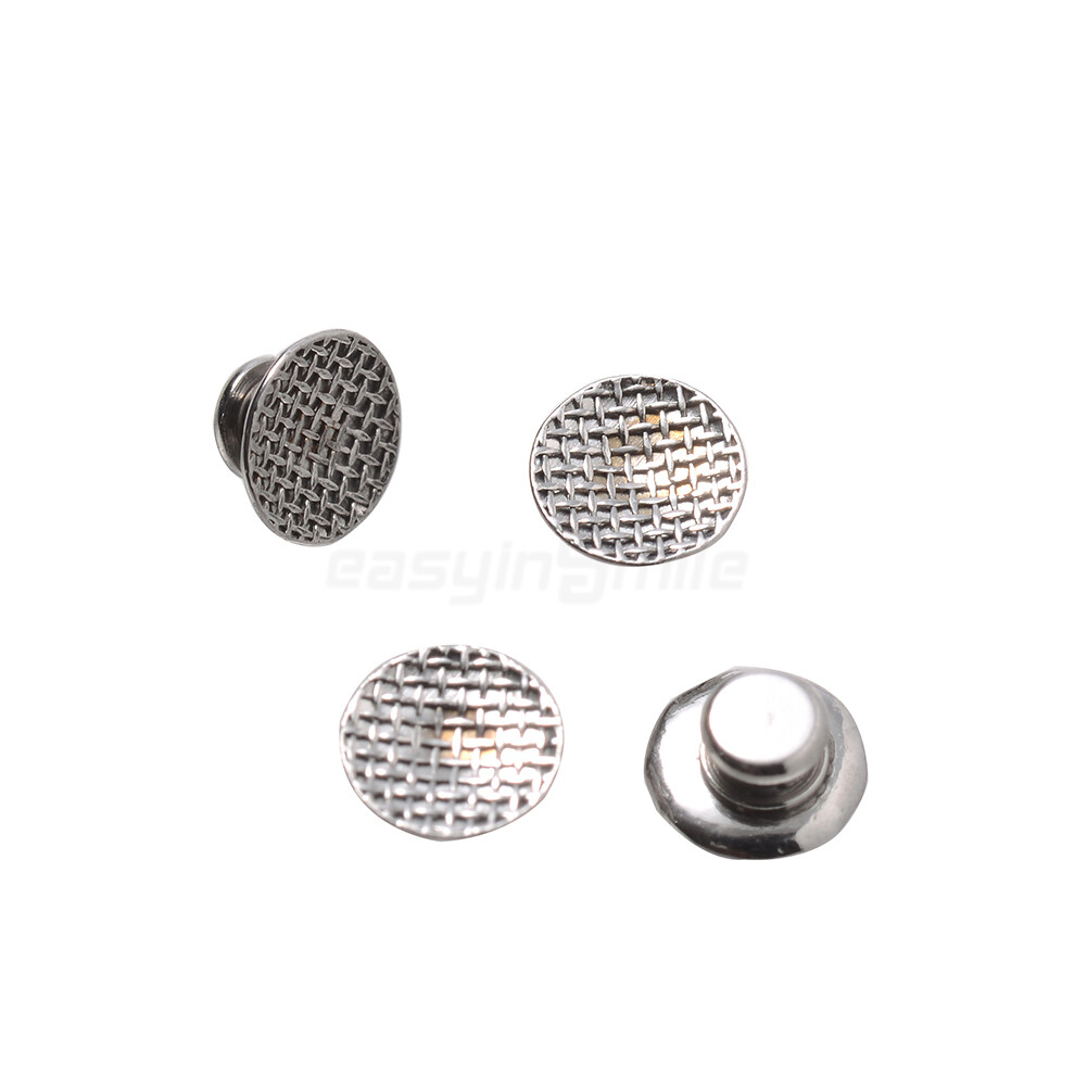 10Pc Dental Orthodontic Lingual Buttons Round MIM Mesh Base Bondable EASYINSMILE