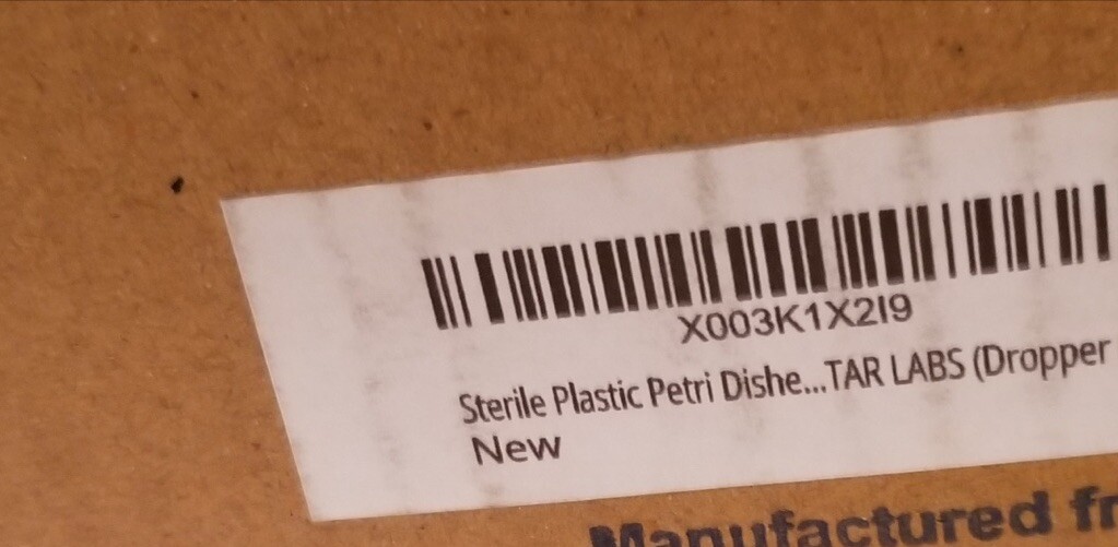 60 Count 90mm X 15mm Petri Dishes With Lid -Plastic W/ Droppers Labs, Schools