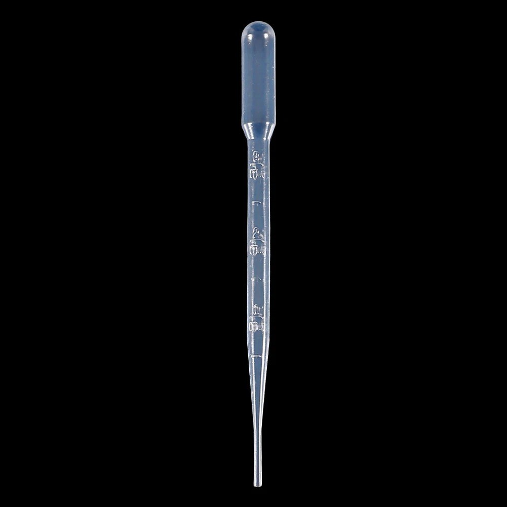 100 plastic transfer pipettes droppers graduated 3 ml 3ml Pasteur