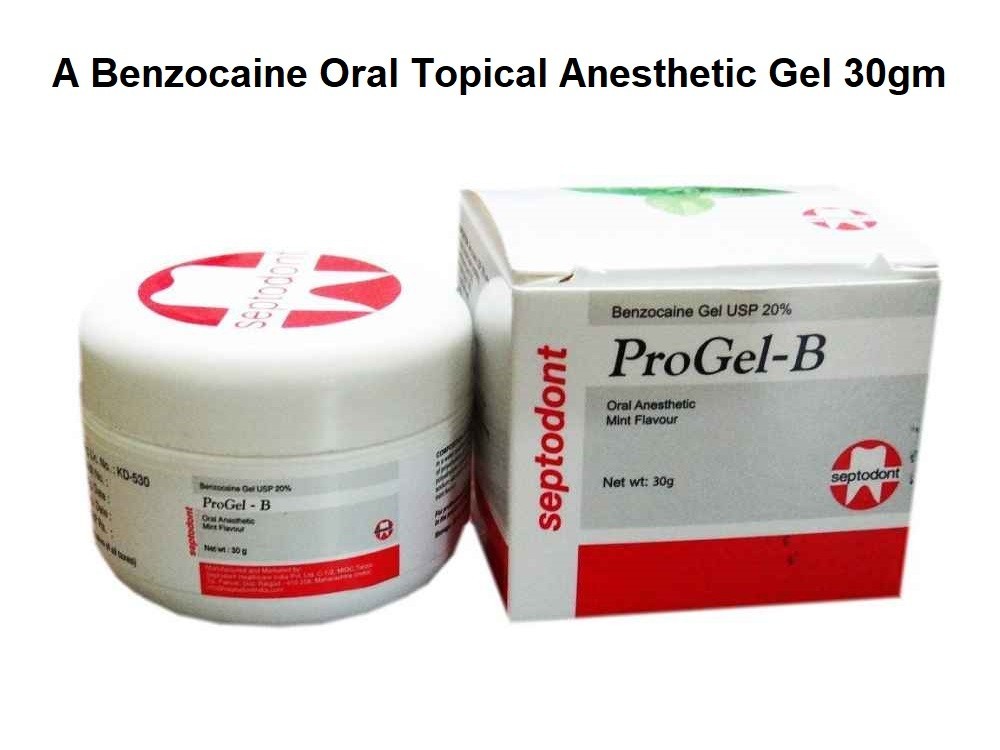 Dental PROGEL B Topical Gel Paste 30g for Effective Pain Relief During Procedure