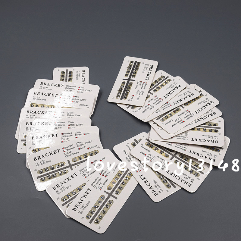 20 Pcs/Pack Dental Orthodontic Edgewise 3 Hook 022″ Slot Metal Brackets Braces