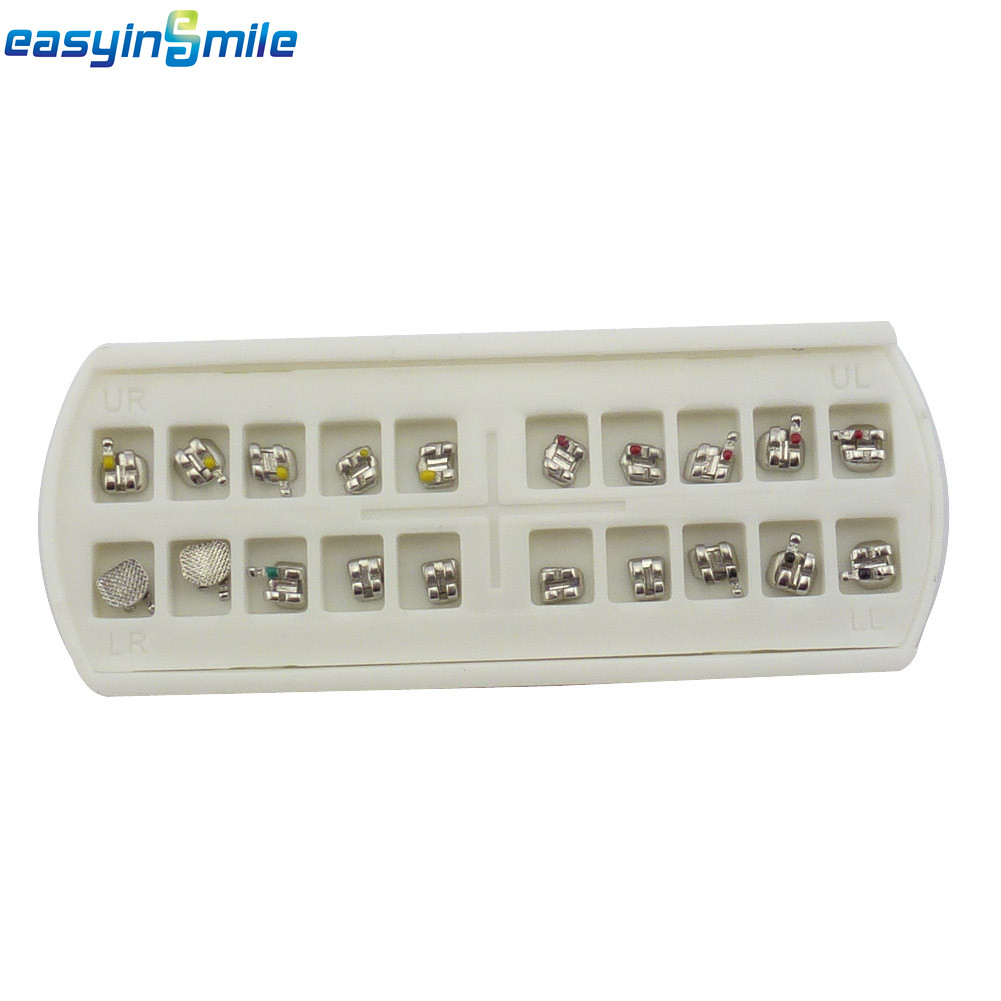 10Packs Orthodontic Metal Brackets Dental MINI Braces MBT/ROTH 022 Hook 3/345