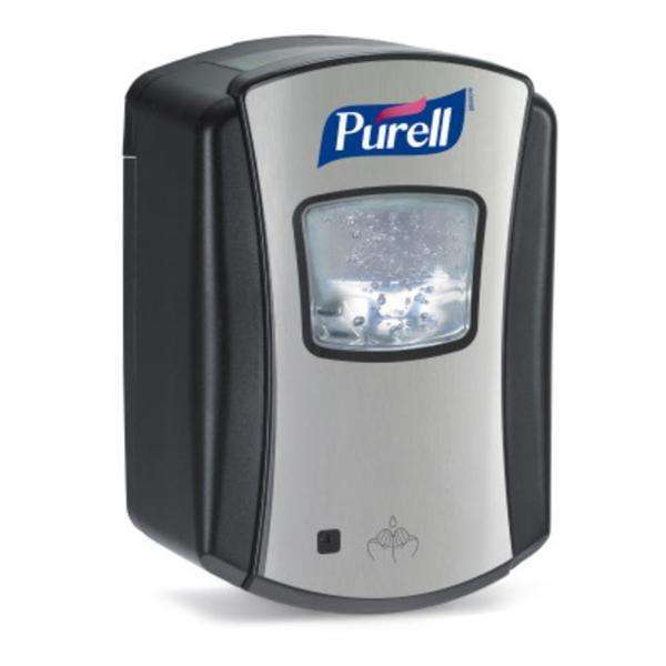 Purell LTX-12 LTX-7 Touch Free Foam Dispenser, Brushed Chrome/Black