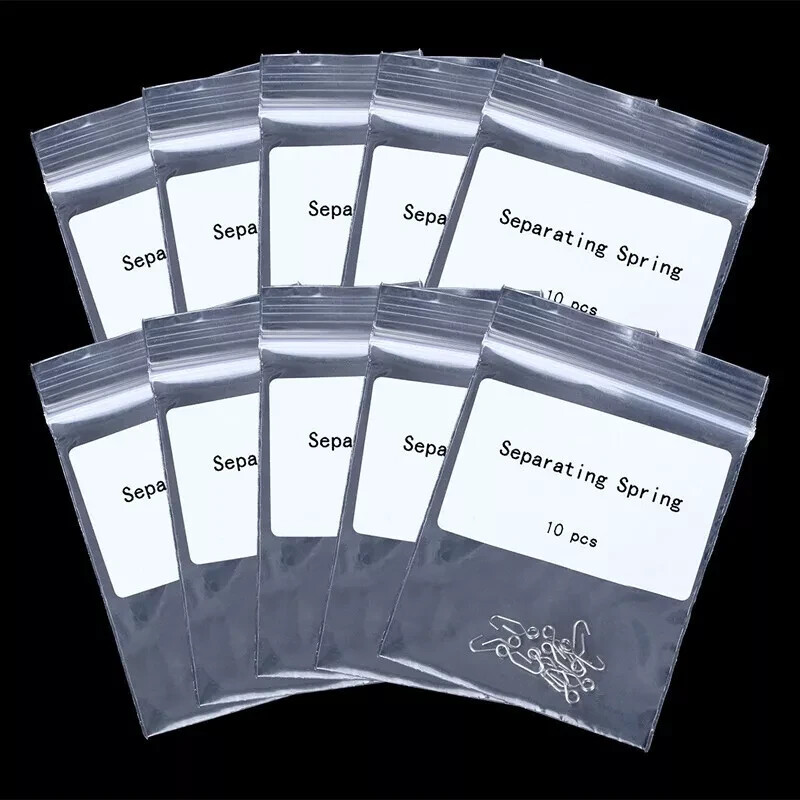 10 Pcs/Bag Dental Orthodontic Separating Spring Self-Locking 0.5mm Separate Band