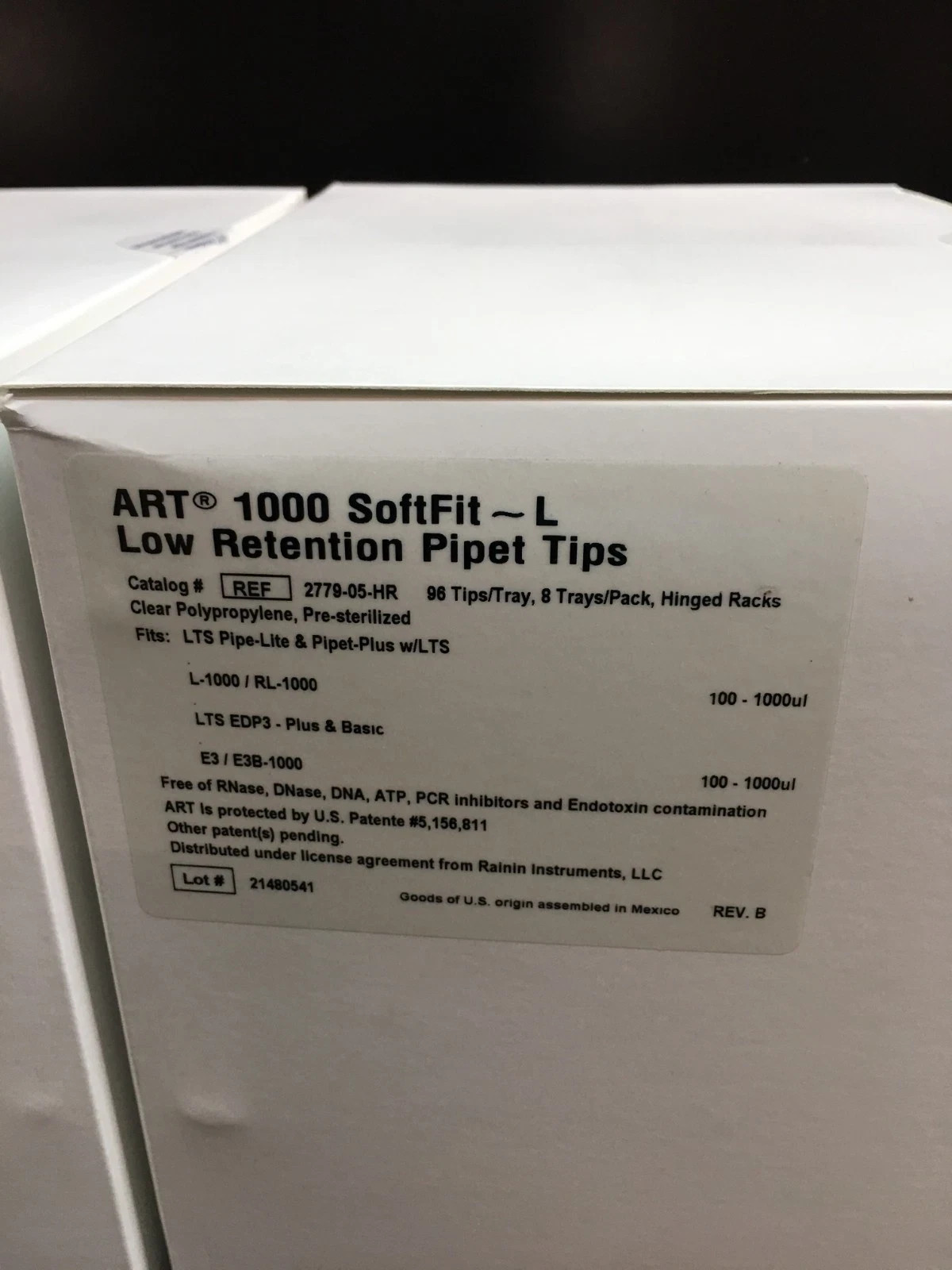 Thermo REF 2779-05-HR SoftFit-L Pipette Tip Filtered 1000μL Lot 2 Pieces