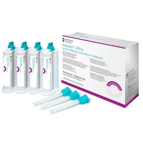 DENTSPLY AQUASIL ULTRA Monophase Reg. set Impression material VPS 4×50 mL + Tips