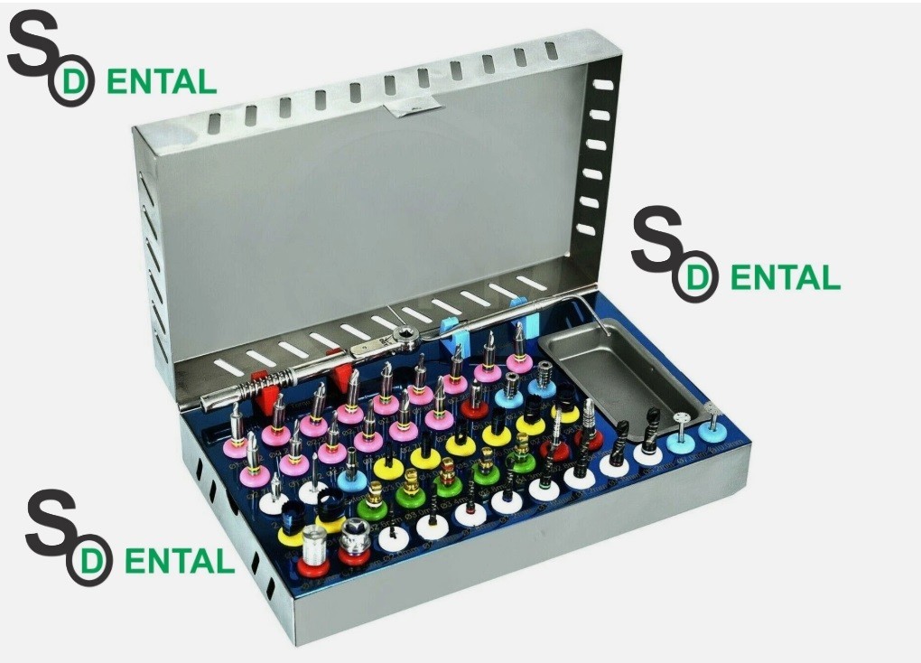 50 Pcs Universal Dental Implant Kit Bone Expander Compression Conical Drills