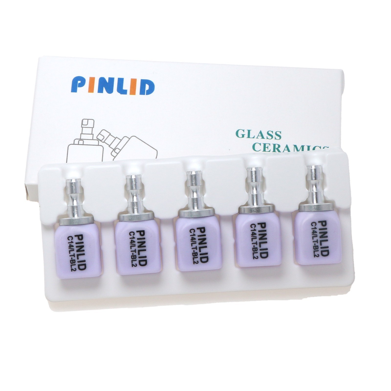 Lithium Disilicate C14 Glass Ceramic Block Dental Lab Crown Material for CAD CAM