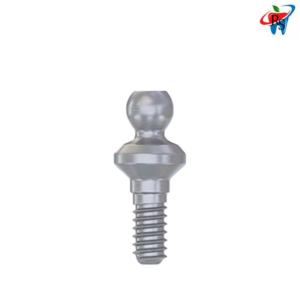 1x Set Dental Imp lant Kit Ball Attach ment Retention Caps Titanium Housing Ring