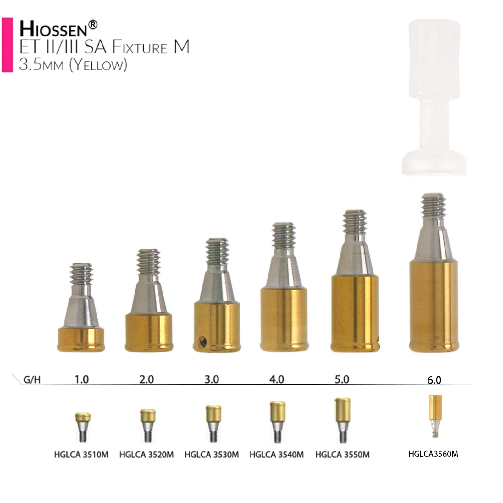 Hiossen Dental attachment overdenture Locator Abutment for Inter ET Mini/Regular