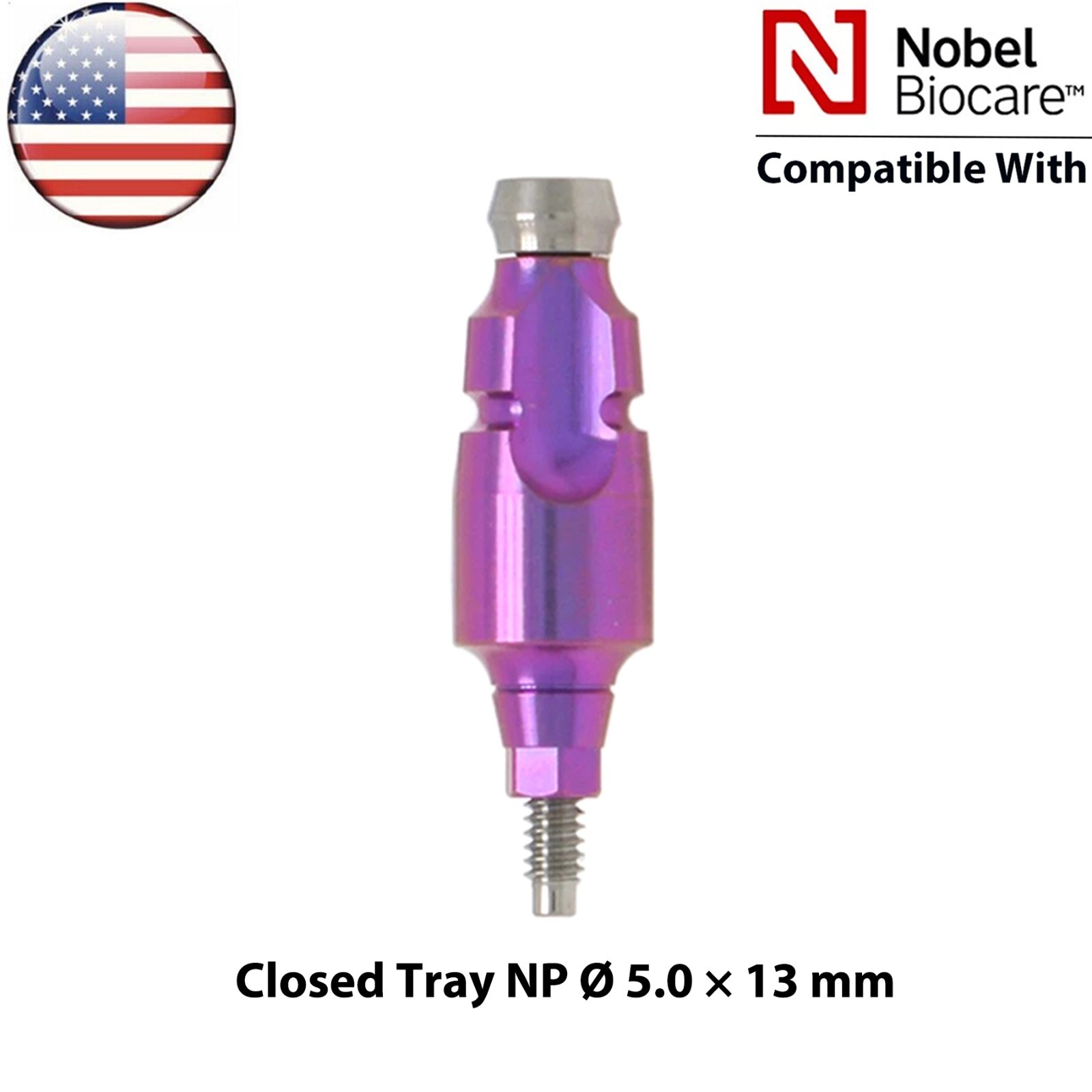 US Nobel Impression Transfer Coping Open/Closed Tray NP/RP Fit Nobel Biocare