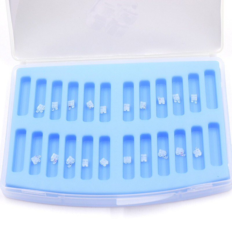 20Pcs/Box Dental Orthodontic Sapphire Bracket Monocrystalline Roth 022 345Hook