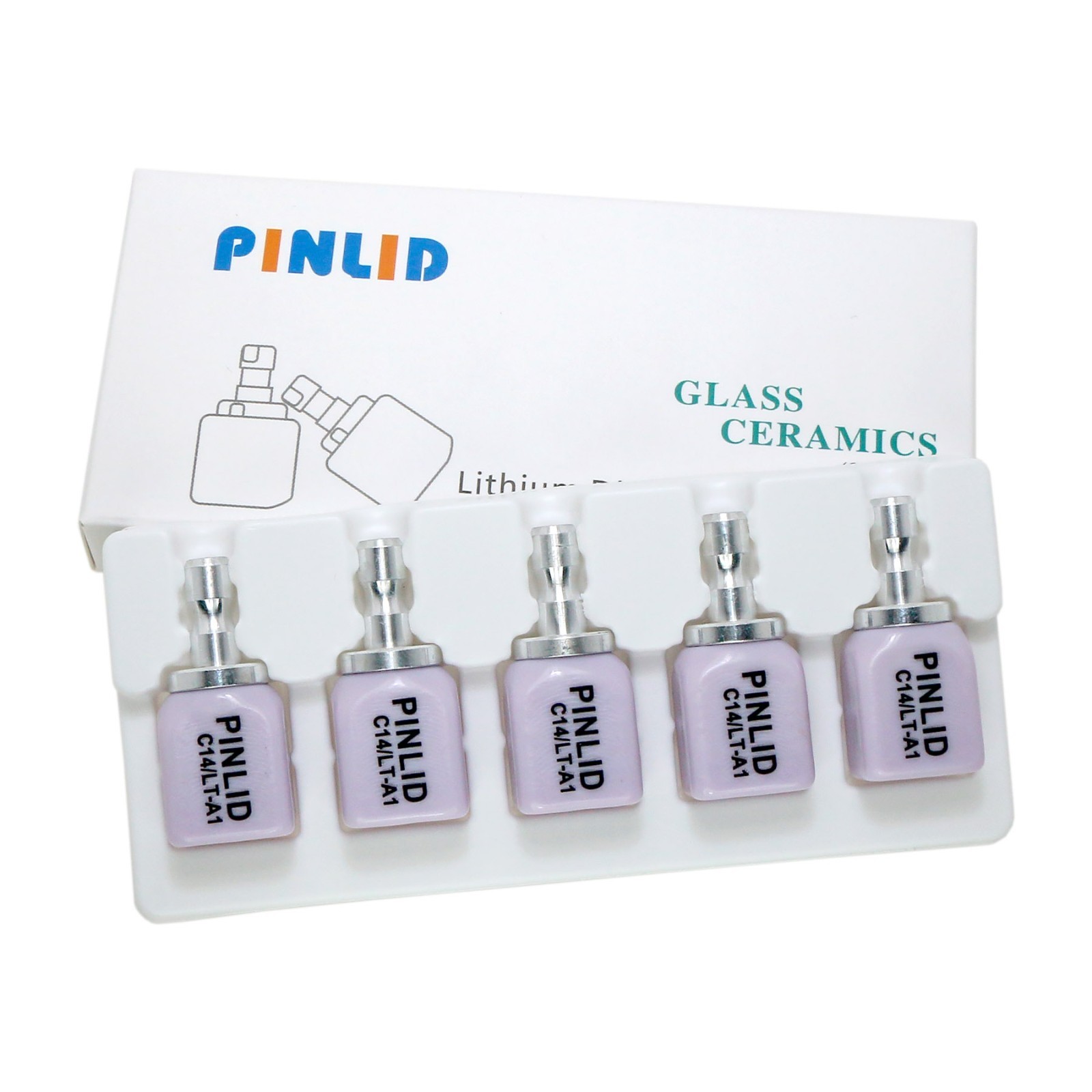 US LT C14 A1 Lithium Disilicate Glass Ceramic Blocks For CEREC CAD/CAM