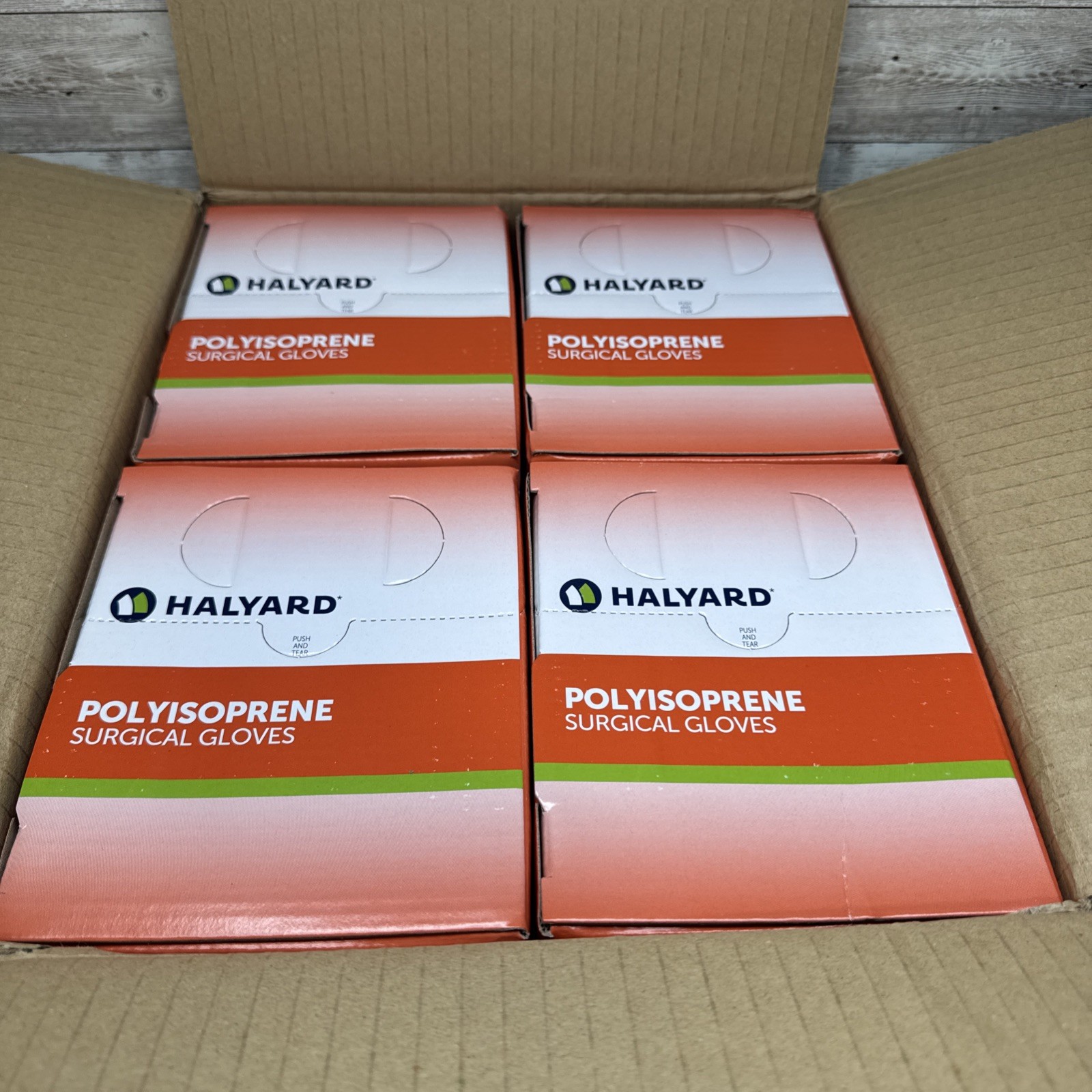 HALYARD Polyisoprene Surgical Gloves Size: 7.5 *1 Case 200 Pair* *See Date*12-24