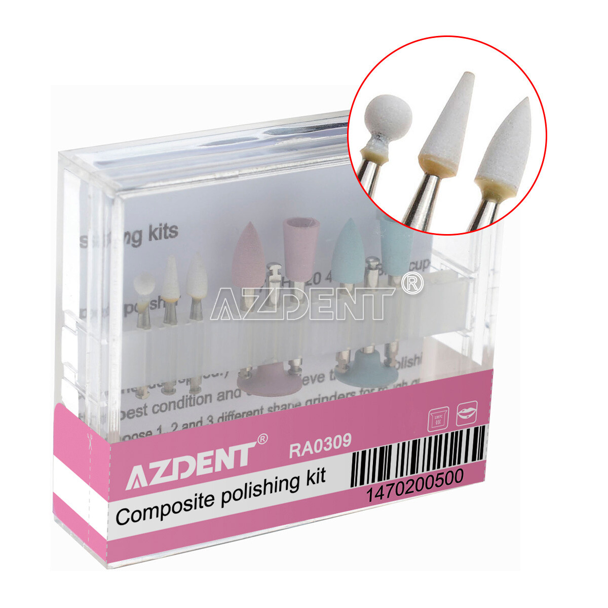 Dental Micromotor Polishing Unit/ Composite Polishing kit Diamond Burs Polishers