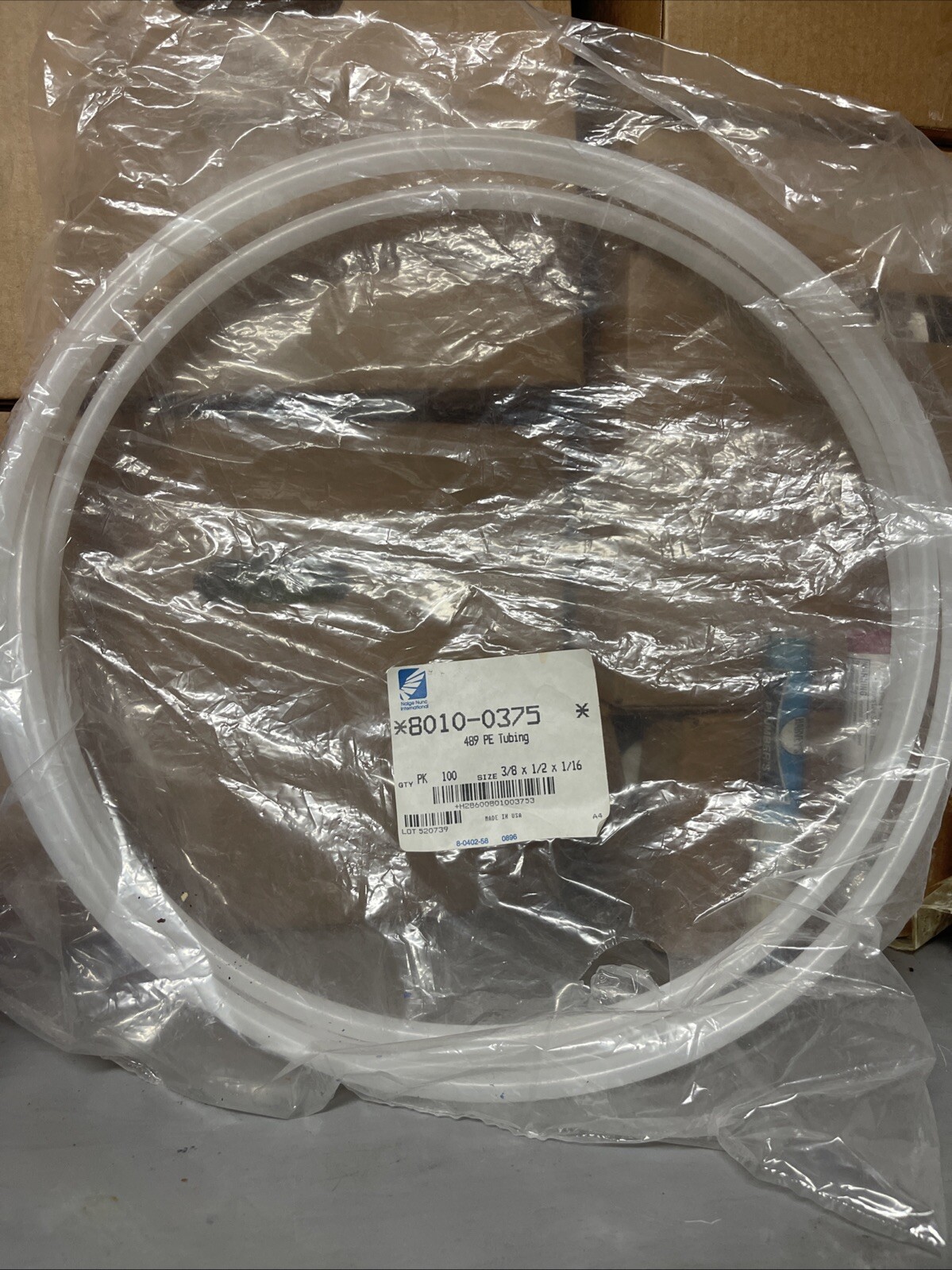 Thermo NALGENE – 8010-0375 – 489 PE TUBING – 10ft – 3/8 x 1/2 x 1/16