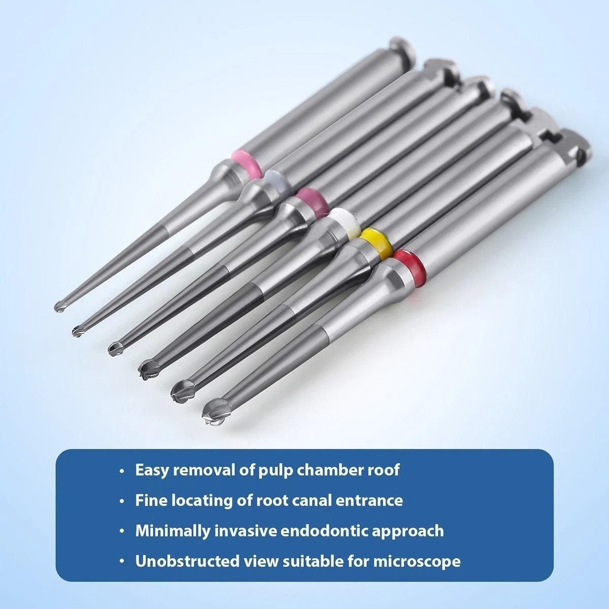 Munce Burs Alternative Endodontic Carbide Bur RA Assorted Short & Long 6/Pack