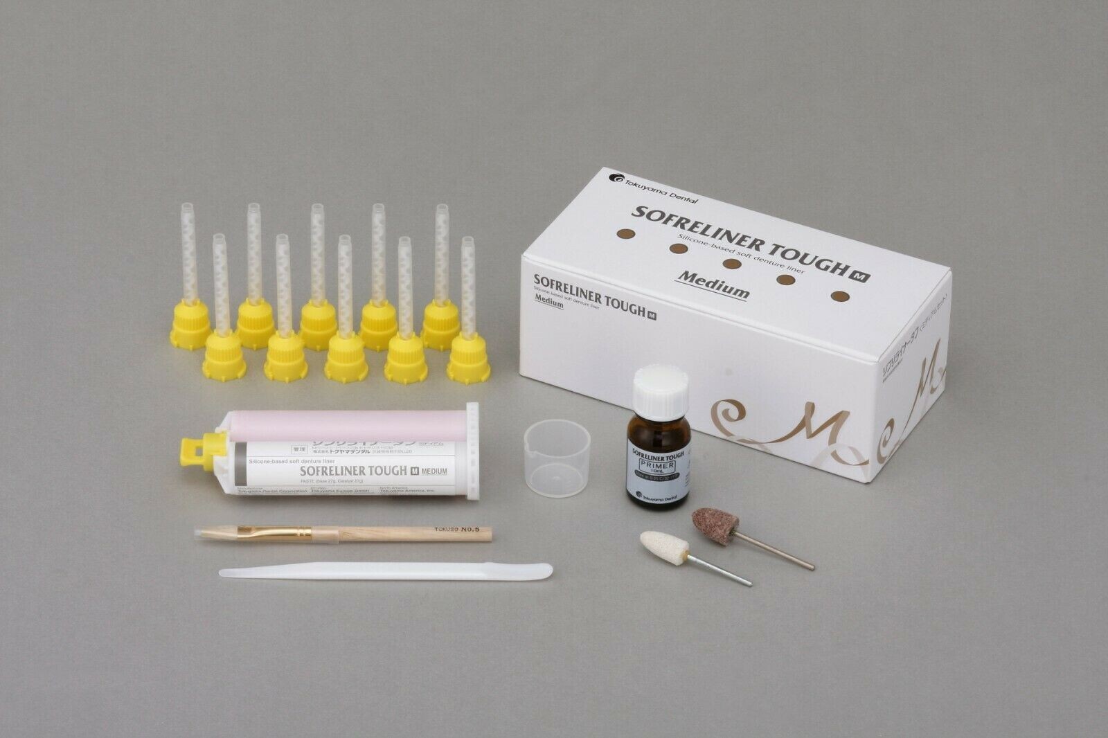 TOKUYAMA Dental silicon Sofreliner Tough Chairside Soft Denture Reline.