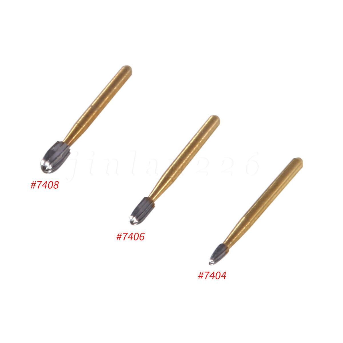 Dental Tungsten Carbide Bur Trimming & Finishing Egg Football FG7404/7406/7408