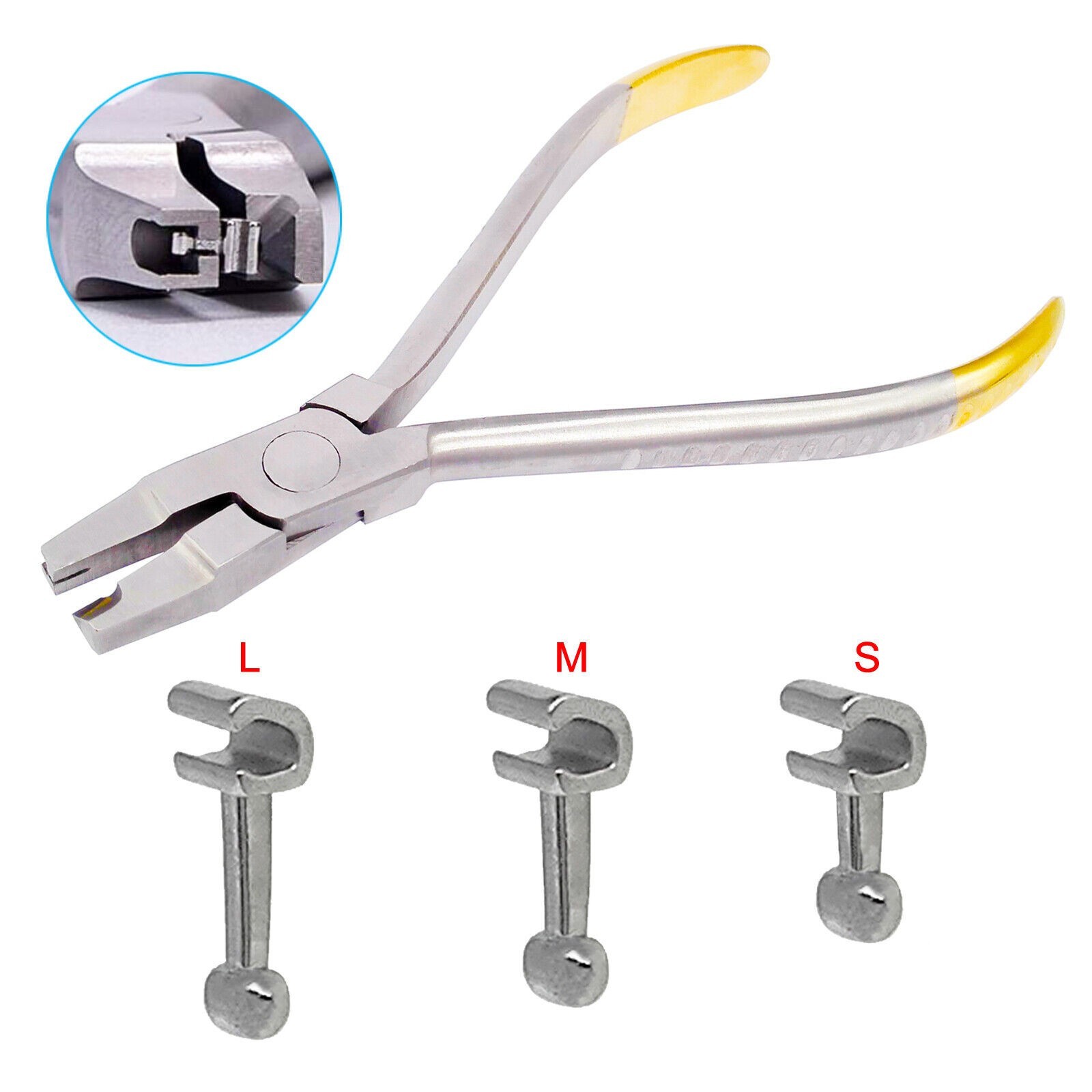 10/pack Dental Orthodontic Stainless Steel Crimpable Hook Long Short Medium Stop