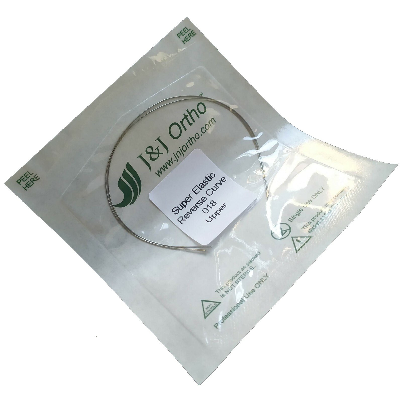 J&J Ortho™ Orthodontic NiTi Reverse Curve Arch Wire (2/pk)