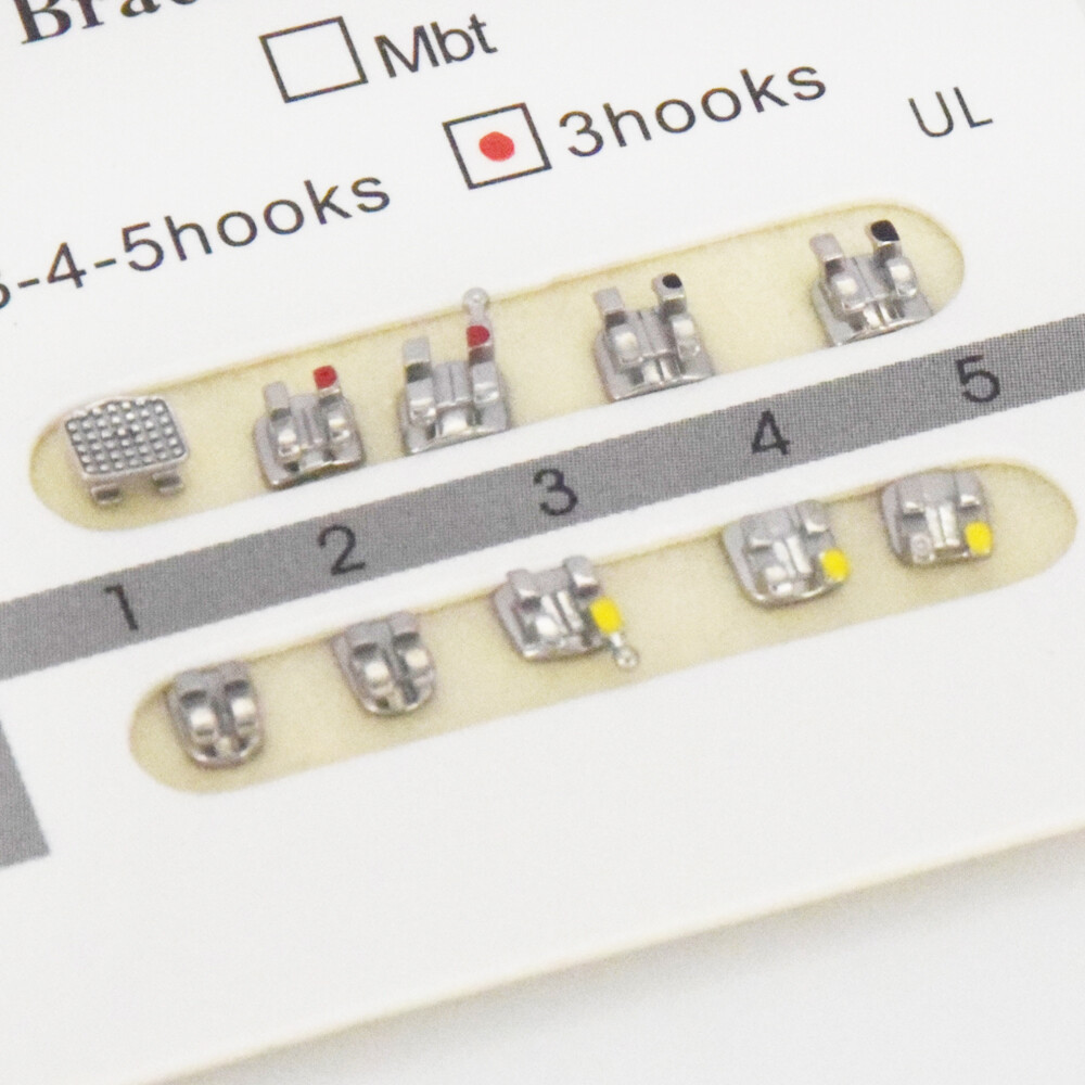 20 Pcs/Pack Dental Monoblock MIM Orthodontic Metal Brackets Braces Mesh Base