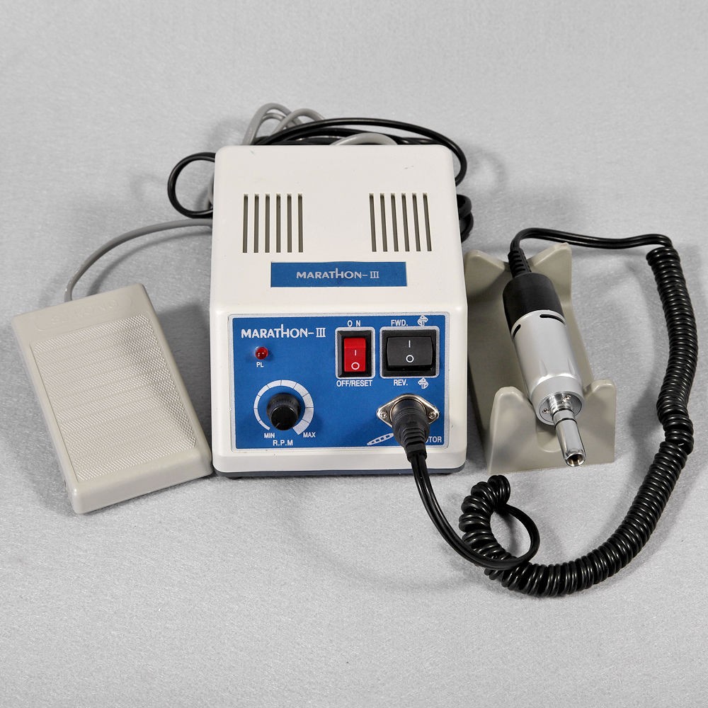 Dental Lab Marathon Polisher Electric Micromotor & Contra angle Prophy Cups GIFT