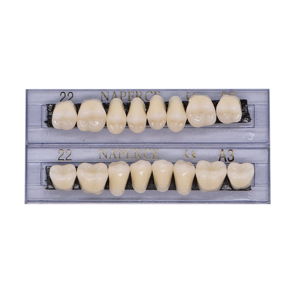 168Pcs Dental Acrylic Resin Denture 22#A3 Full Set Teeth Upper Lower Shade Tooth