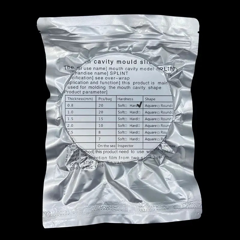 Dental Thermoforming Material Round Hard Vacuum Forming Sheet Splint 0.8mm USA