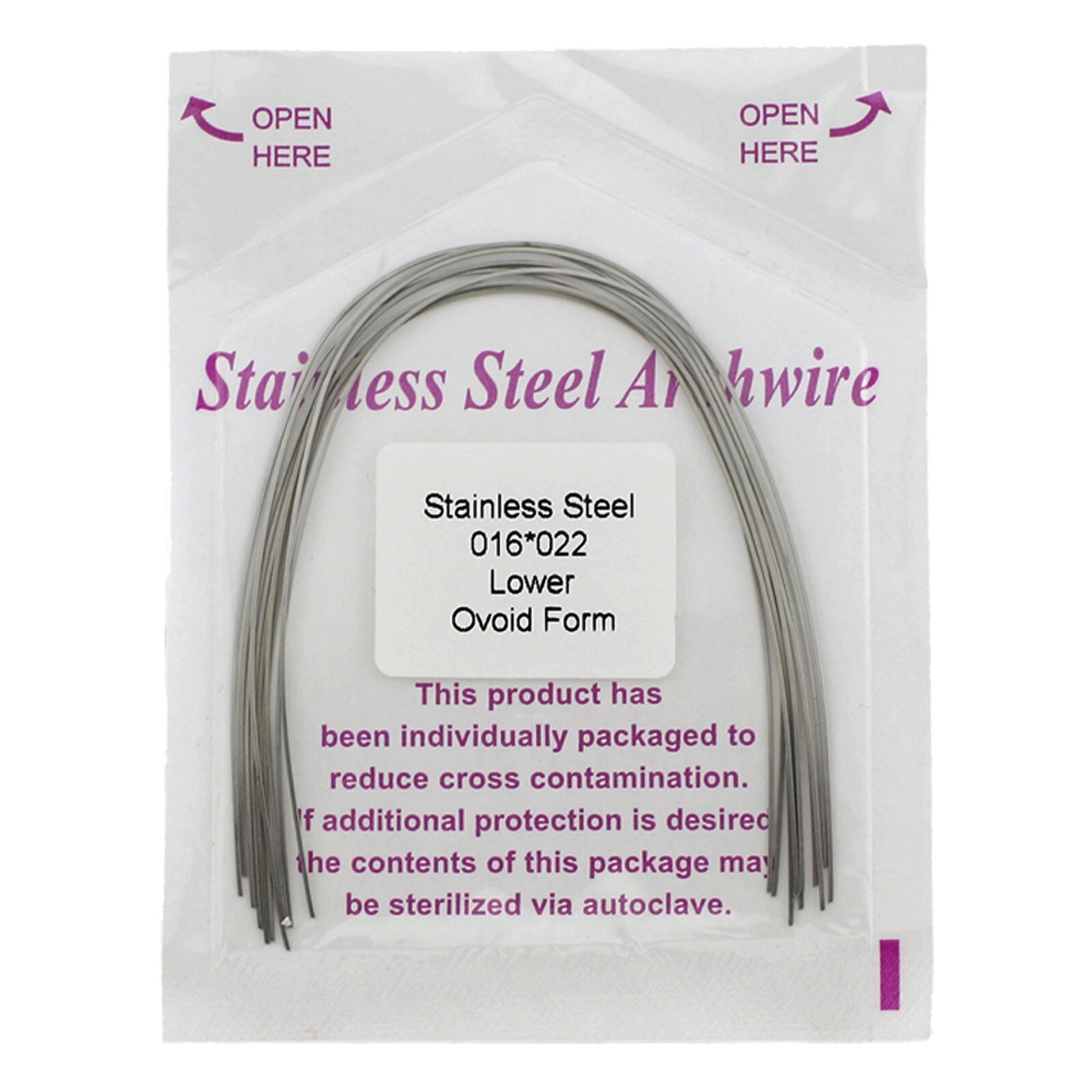 Arcos de ortodoncia acero inoxidable Orthodontic Arch Wire Stainless Steel SS