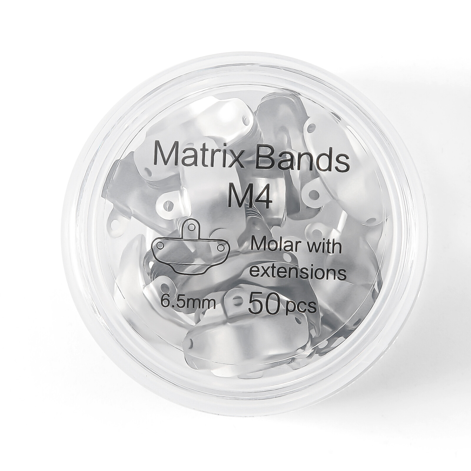 JMU Dental Sectional Contoured Matrix Bands Deciduous/Premolar/ Molar Matrices