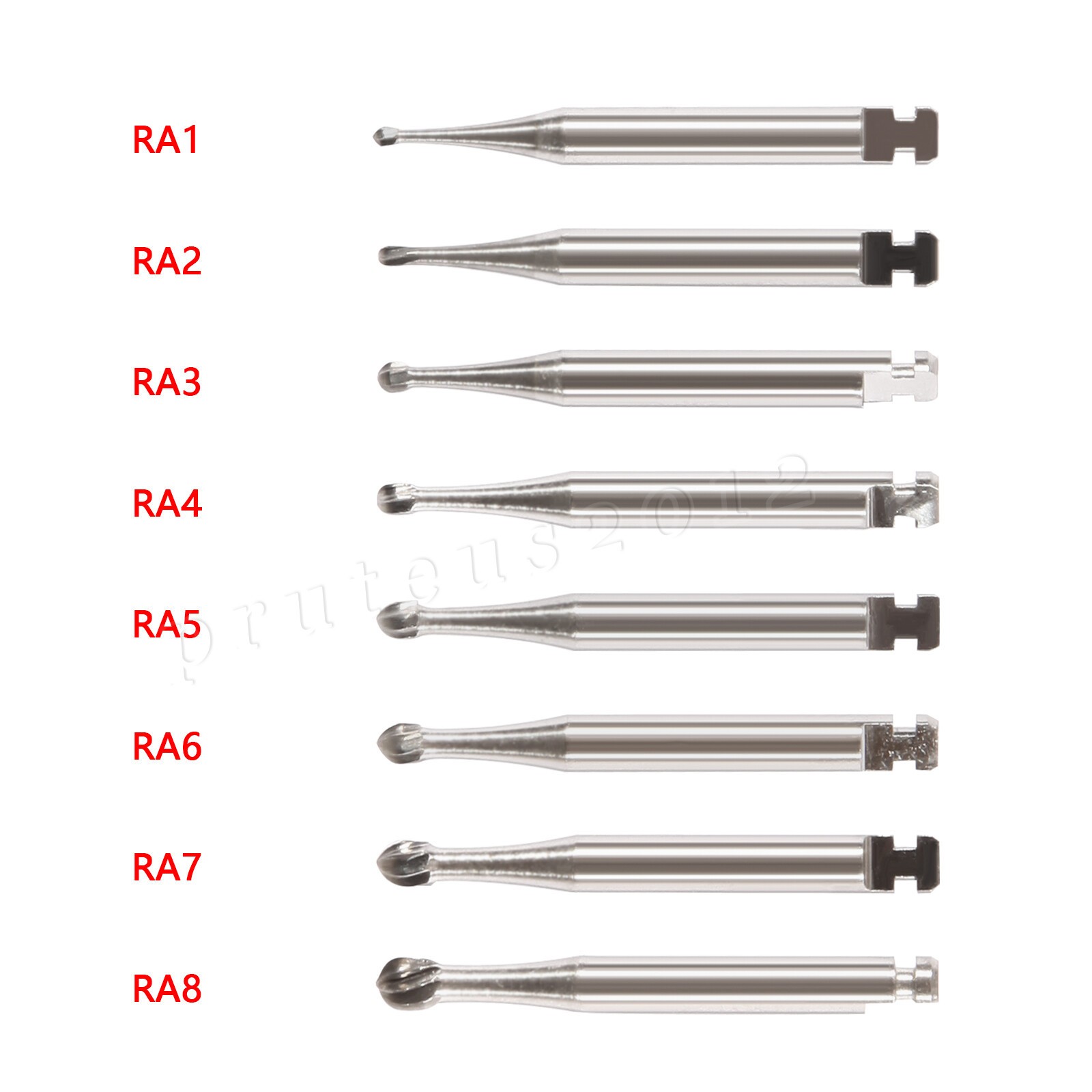 Dental Round Burs Carbide Latch Burs RA 1 2 3 4 5 6 7 8 LA Slow Speed PRIMA