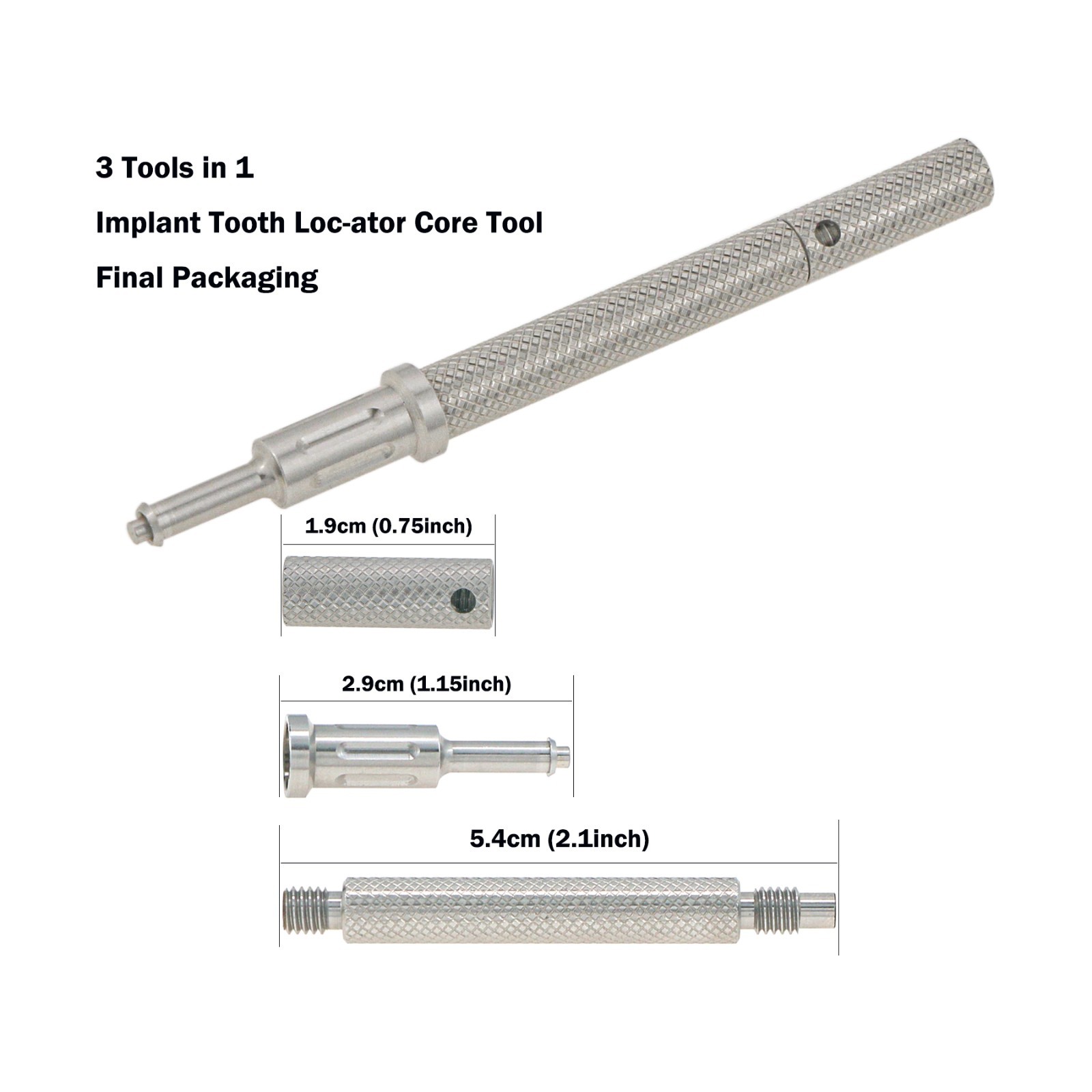 US Dental Locator Abutment& Male Cap Inserts Kit For Osstem Hiossen Mini/Regular