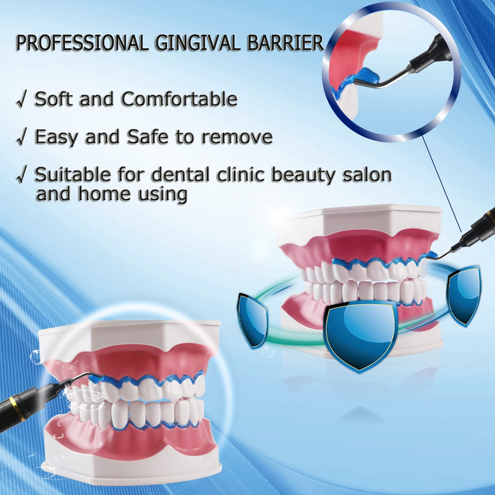 Dental Gingival Barrier Protection Gel, 10PCS 3ML Gum 0.1 Fl Oz (Pack of 10)