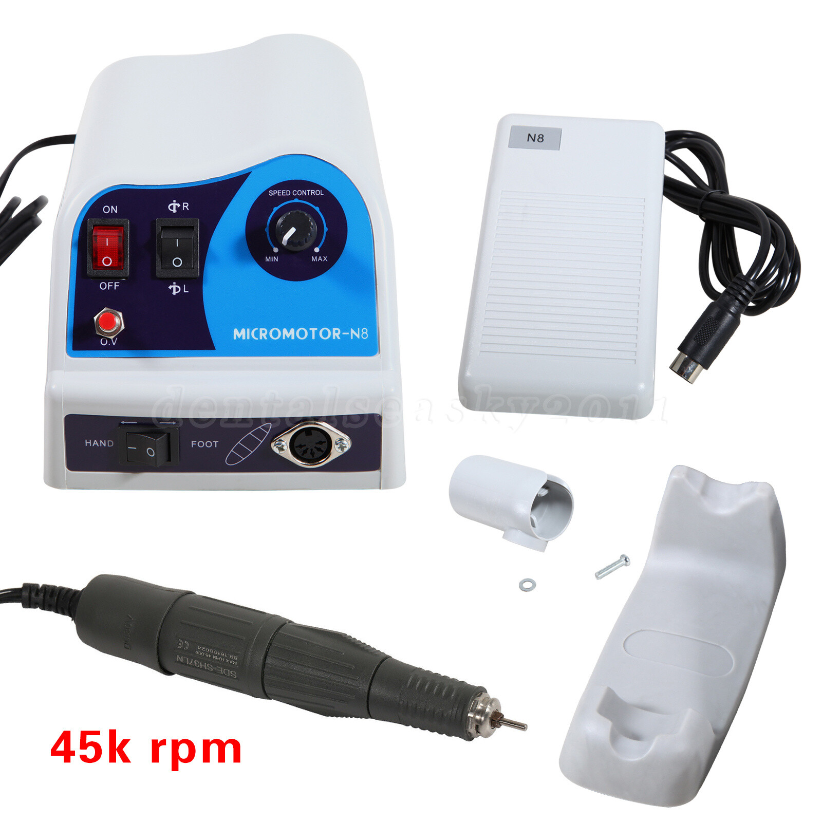 Dental Lab Marathon Micromotor Polisher Unit N8/ 45K RPM Polishing Handpiece