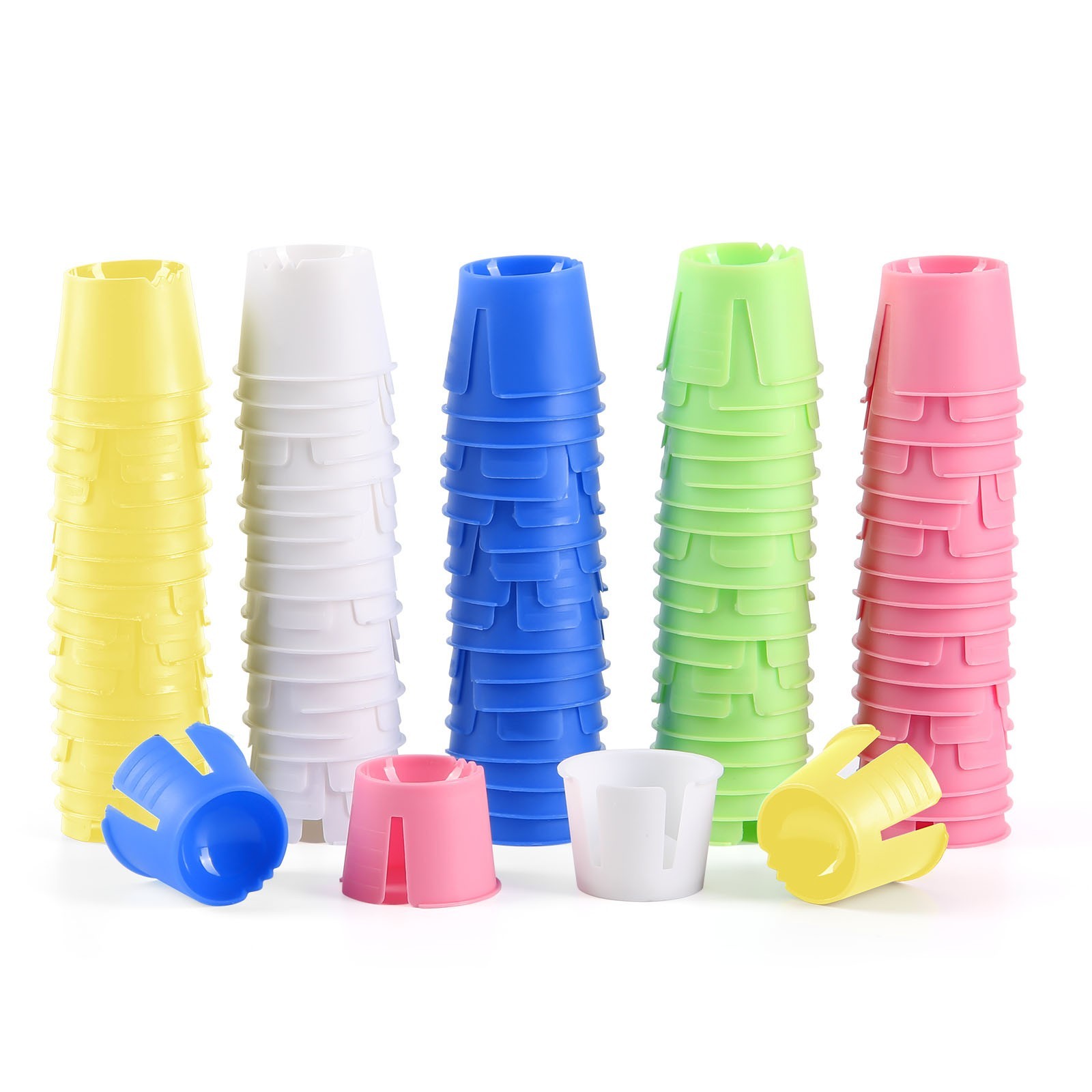 100pcs/box Dental Disposable Dappen Dish Plastic Mixing Bowls Cup Assorted Color