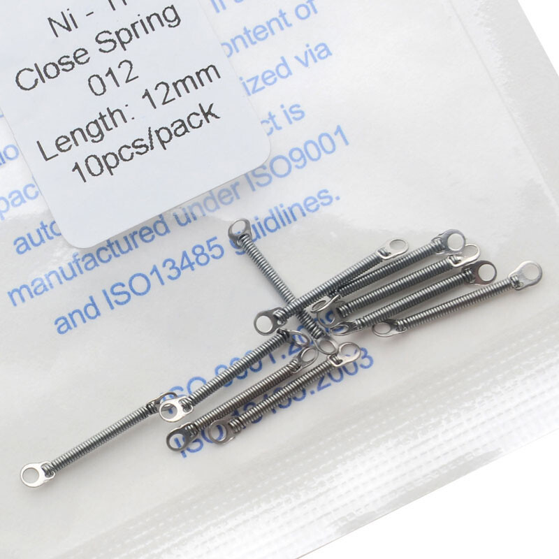 10 Pcs AZDENT Dental Orthodontic NiTi Alloy Closed Coil Spring 0.012/0.010 Force
