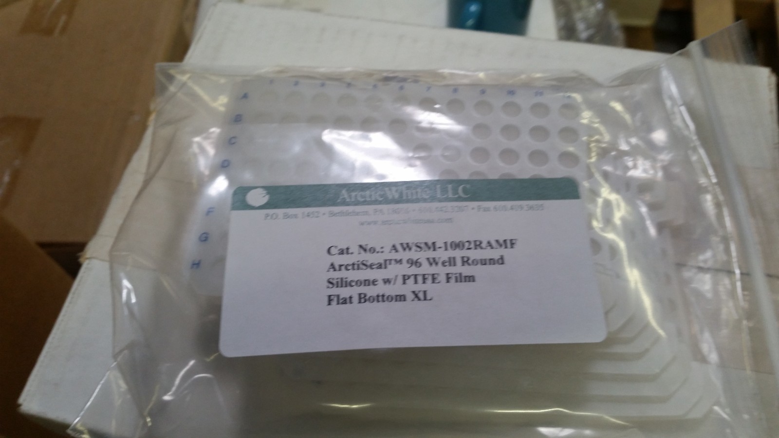Lot of 10 Arctic White ArctiSeal 96 Well Round Silicone Seal PTFE AWSM-1002RAMF