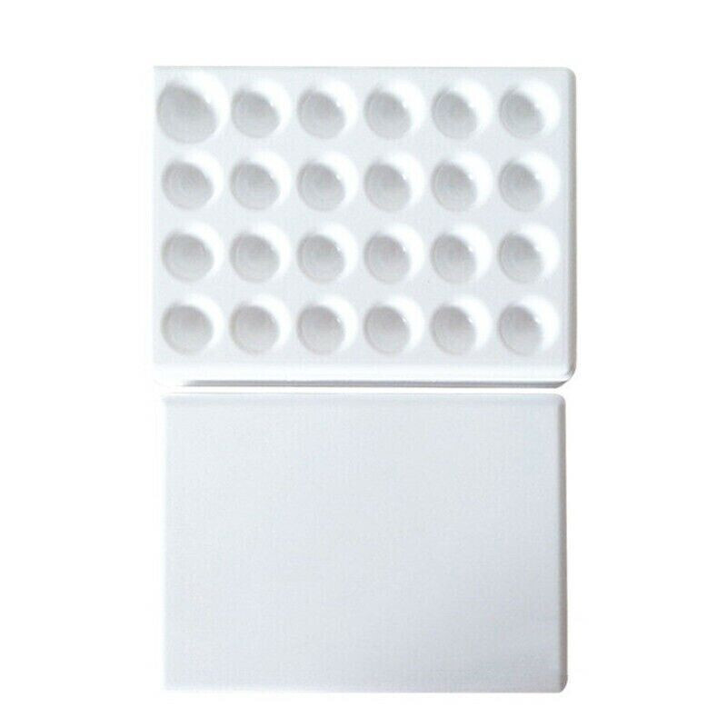 1 Pcs Dental Lab Tool Glaze Mixing Tray 24 pits Palette Porcelain Ceramic Cover
